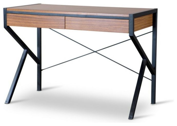 Work table black iron wood -Modern desks