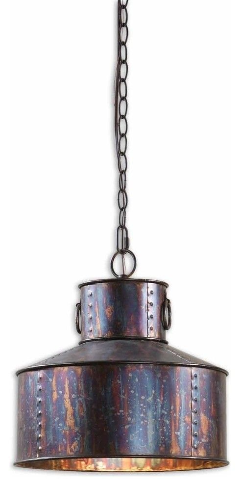 Bronze antique pendant lamp-industrial design suspension lamp