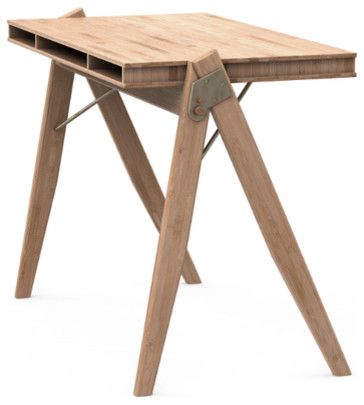 Designer office table bamboo-modern desks