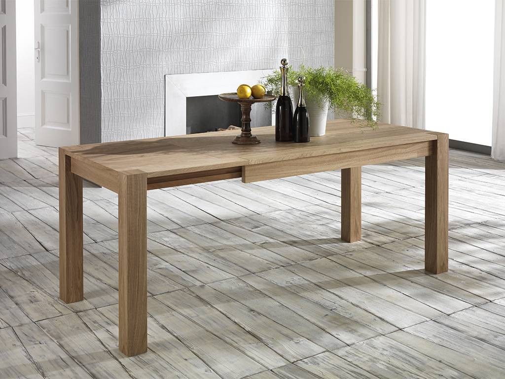 Oak wood dining room wooden table