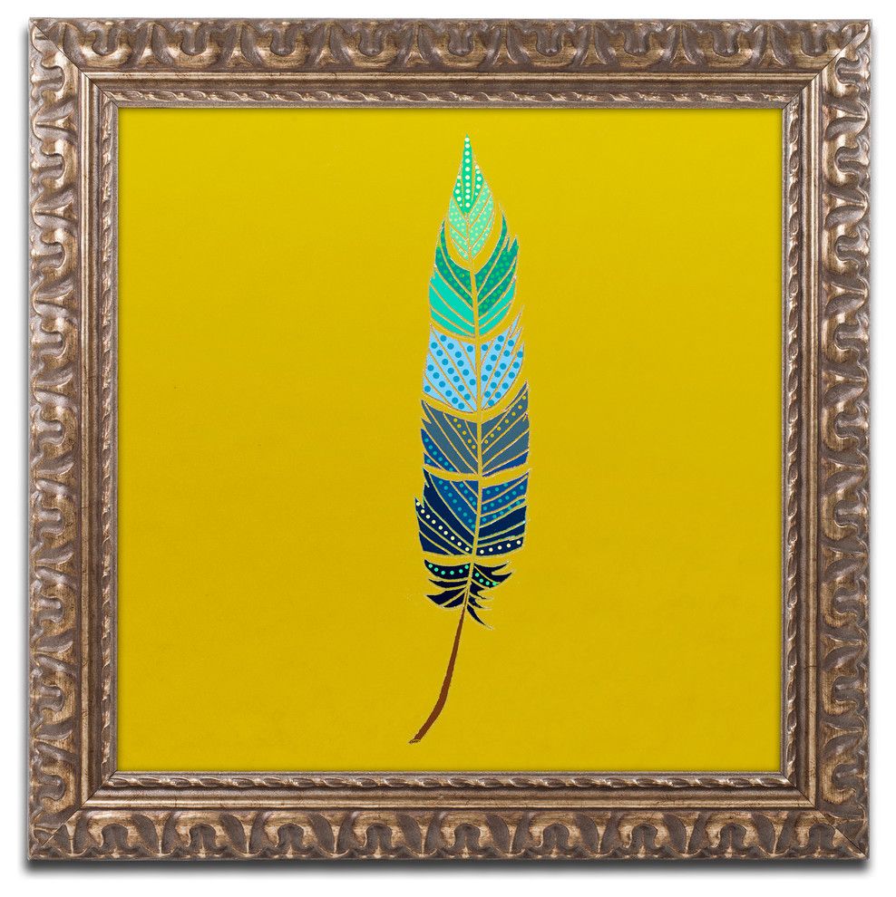 Feather colorful yellow golden yellow deco eclectic living ideas
