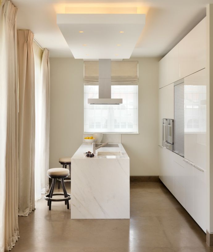 Modern kitchen marble kitchen curtains