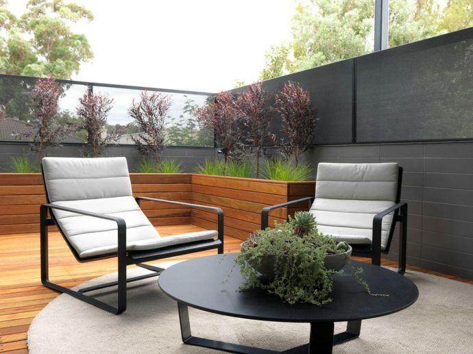 Terrace design balcony garden furniture balcony plants outdoor area carpet roofed wood