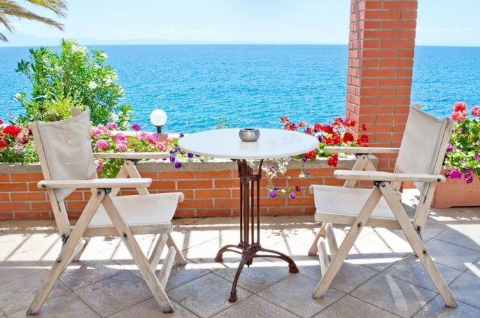 Terrasse Lounge Gartenmöbel Sommersaison
