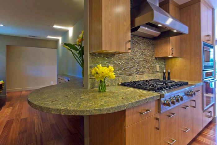 Rounded granite counter countertops