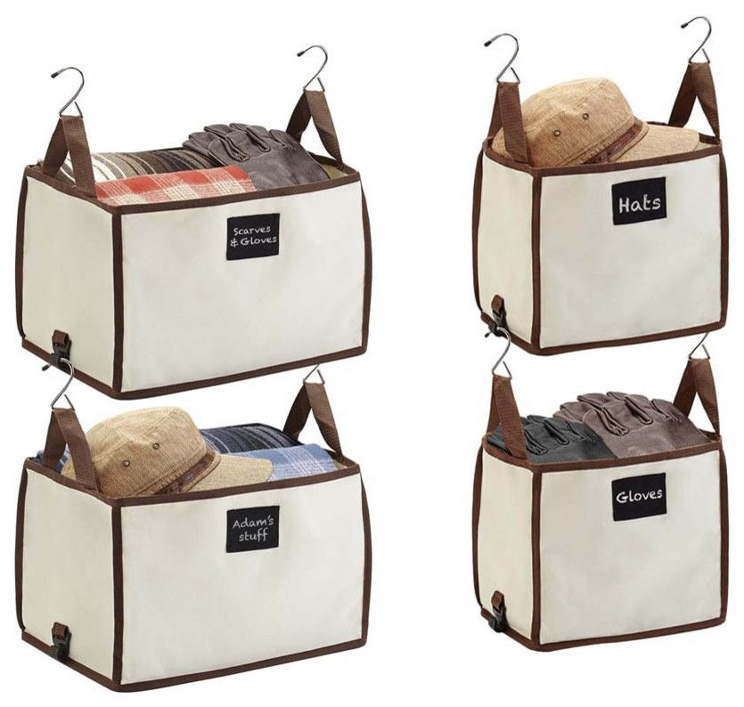 Storage box with label for accessories - practical storage of accessories to hang up