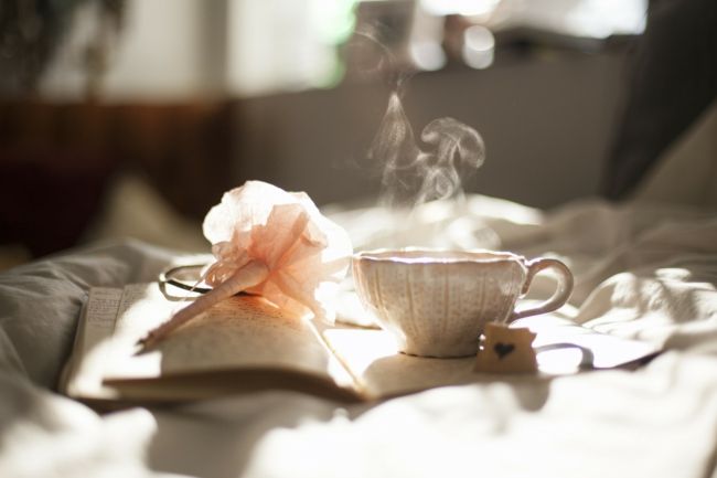 Auszeit mit einer Tasse Tee genießen-Ideen zum Valentinstag