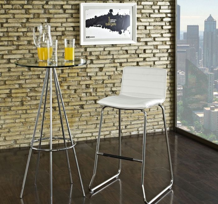 Metal bar chair feet contemporary urban bar stool for your kitchen