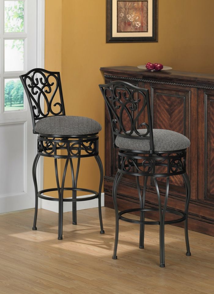 Wrought iron bar stool for your kitchen