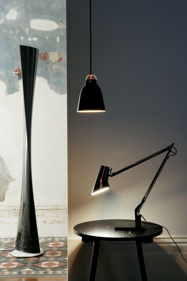 Lighting in contemporary urban home design facility with industrial furniture