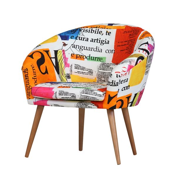 Colorful single armchair home accessories ideas