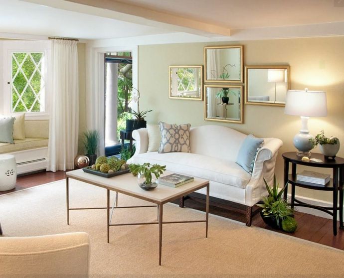 Camelback sofa in white timeless elegance for the living room sofa design