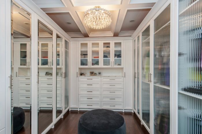 Clever closet solution - open walk-in closet system luxury dressing room fashion