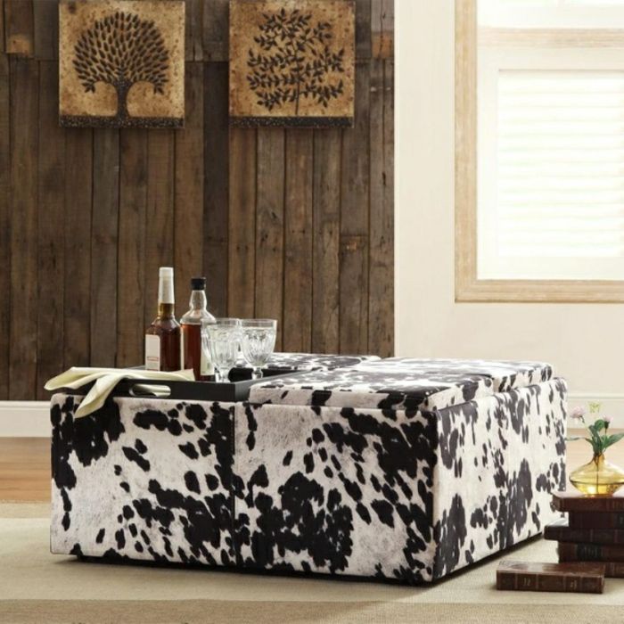 Coffee table with animal print-contemporary decorating ideas for your home