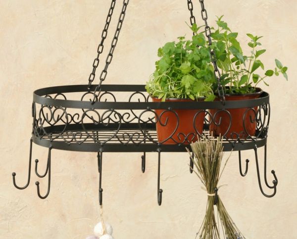 Iron ceiling hanger for indoors and outdoors - home accessories ideas