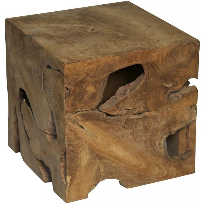 Designer accent piece cube coffee table living room