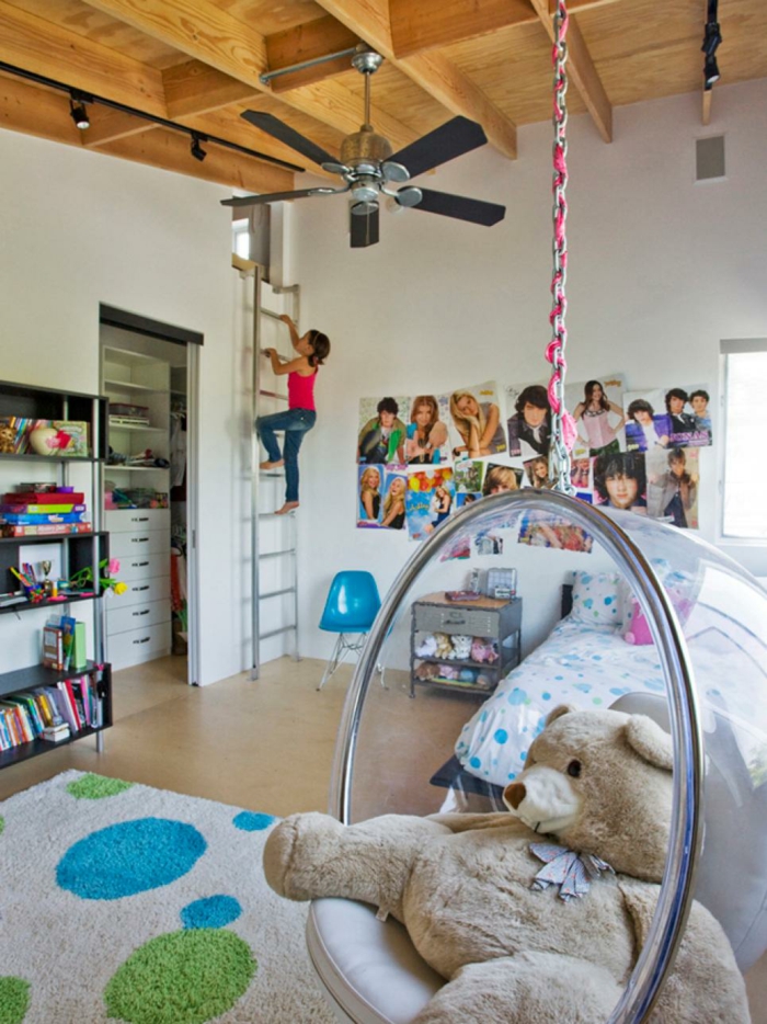 Designer Kinderzimmer mit Hängesessel-Kinderzimmer Jugendschlafzimmer