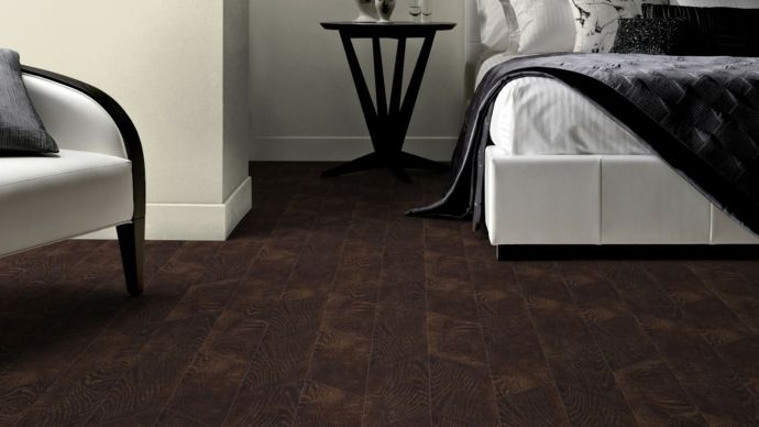 Dark designer flooring in wood look floor tiles modern texture