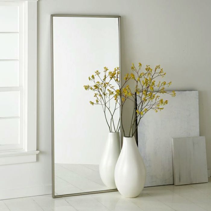 Furniture in white decorative floor vases in contemporary design