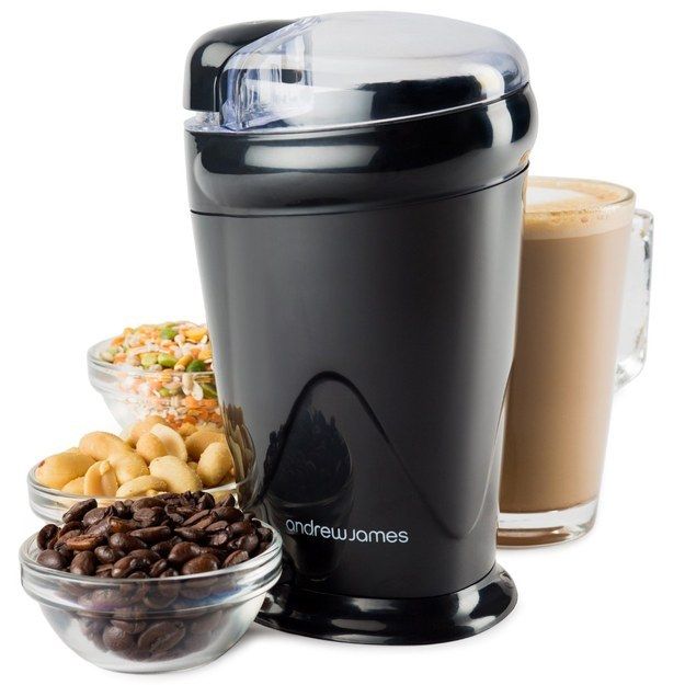 Elektrische Kaffee- und Nüssmühle in Schwarz-Kaffeemühle Elektrogeräte Küchenzubehör Geschenkidee