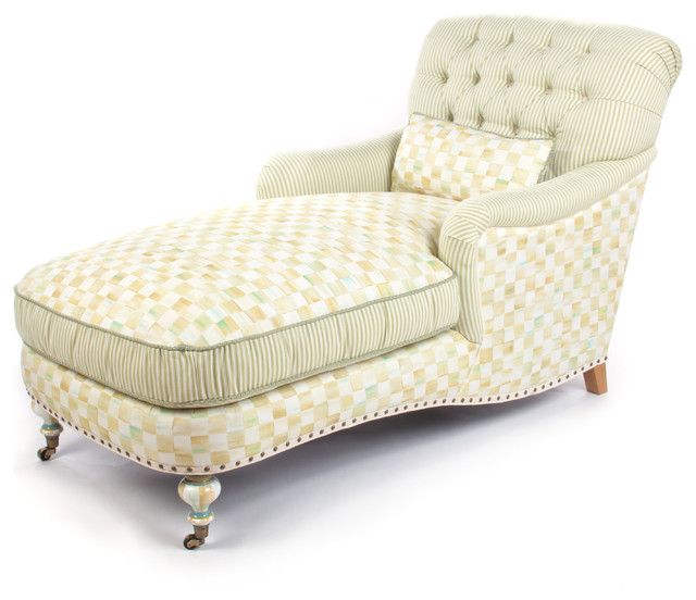 Ivory colored chaise lounge contemporary design-eclectic pieces of furniture