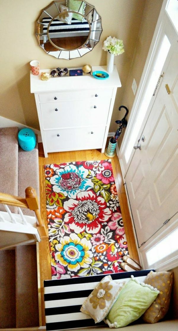 It will be cheerful in the hallway with these colorful doormat home accessories ideas