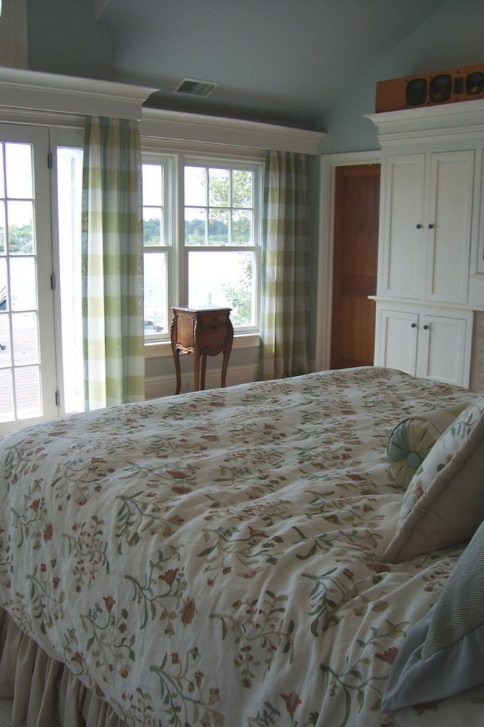 Fensterbehandlung in Weiß Schlafzimmer-dekorative Deckenleisten