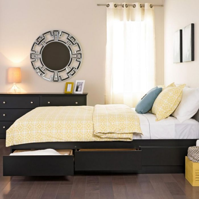 Functional storage space drawer bedroom luxury beds