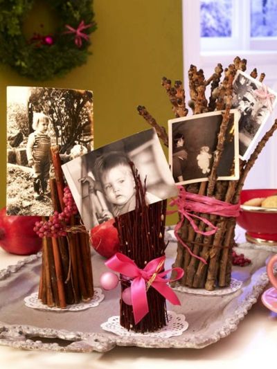 Shorten and decorate bundles of brushwood for a cute look - quick and easy DIY gift ideas