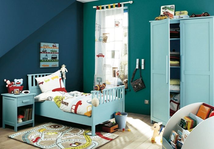 Hellblau ist eine tolle Variante sowohl für Jungen als auch für Mädchen-Feng Shui Farben Schlafzimmer