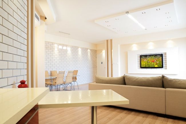 Helle Atmosphäre im Wohnzimmer-Feng Shui Tipps Gestaltung Möbelwahl Farbenwahl