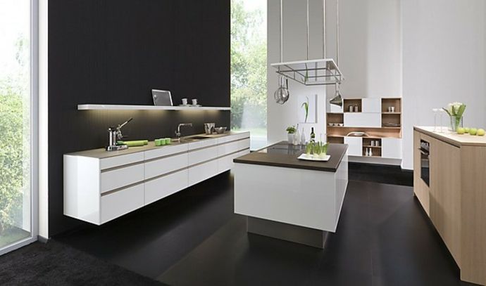 Hochglänzend MDF-Front modern Designer Küche-Küchen mit Kochinsel