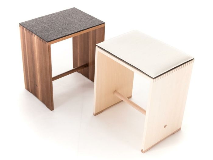 Hocker mit vielseitigen Einsatzmöglichkeiten-Designermöbel Sitzhocker Sitzmöbel Fichtenholz Buchenholz Wohnzimmer