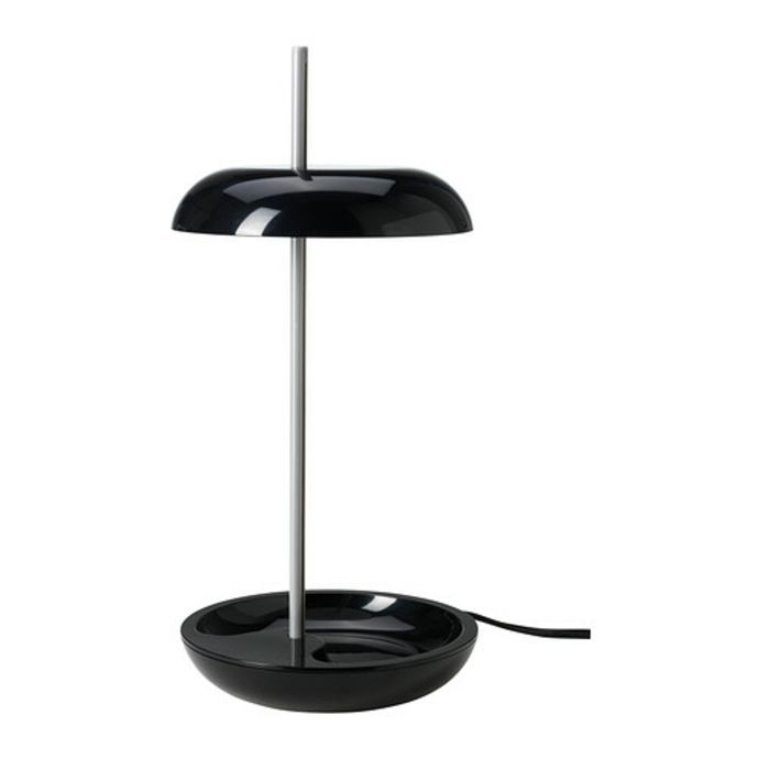 Ikea Lekaryd designer table lamp in black-modern lamps
