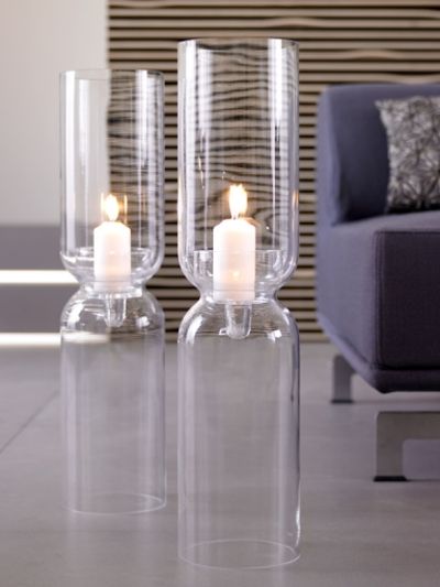 Glass candle holder-large candlestick