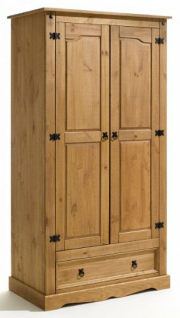 Country style wardrobe solid wood interior design in vintage and shabby chic