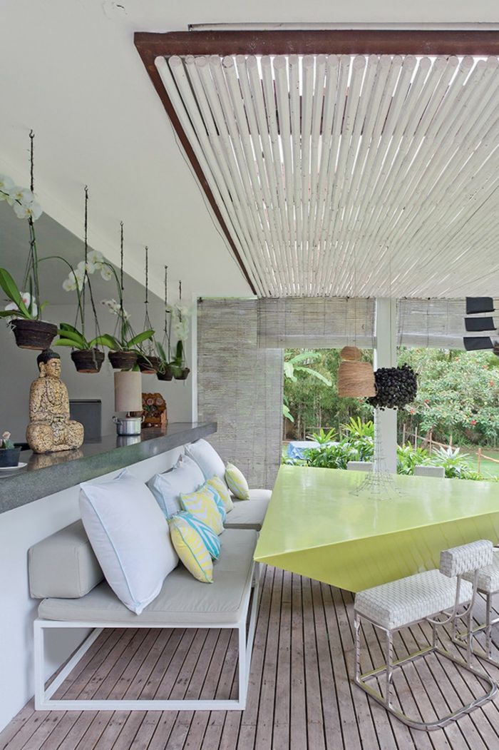 Moderner Designer-Tisch Hänge-Pflanztöpfe-Veranda Innenhof Gestaltung