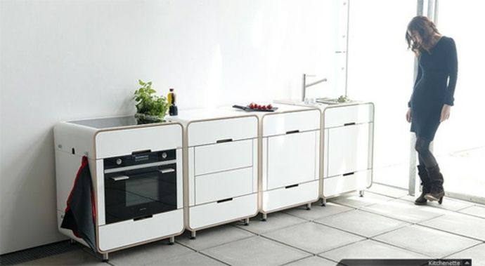 Wooden drawer modular system High-end modern kitchen furniture