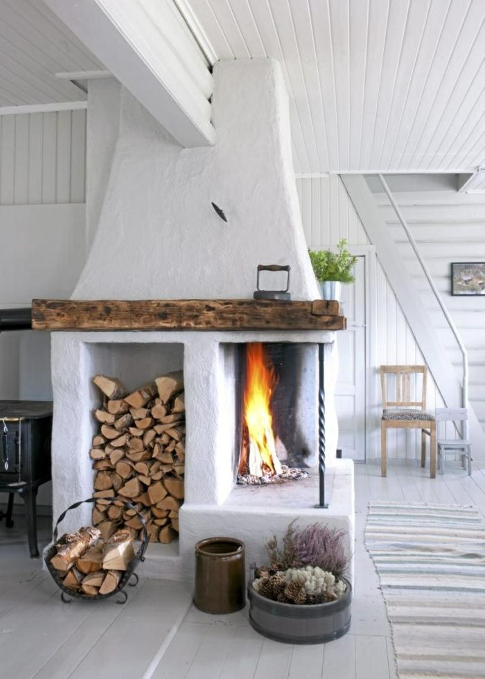 Open fireplace and stacked firewood wood storage firewood rack firewood firewood storage open fireplace wood shelf