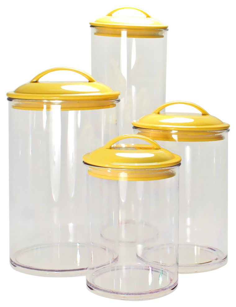 Round storage jars made of glass - kitchen storage organization system storage jars