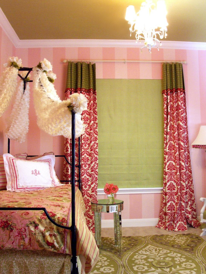 Schlafzimmer in Rosa im französischen Stil-Jugendschlafzimmer Mädchen