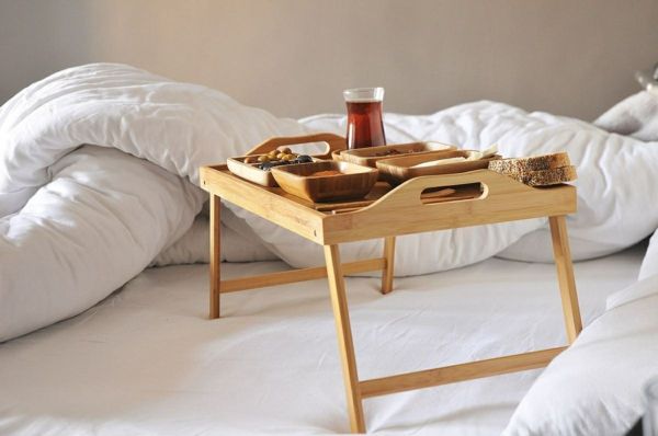 Serving board made of bamboo for a cozy breakfast on Sunday-bamboo decoration