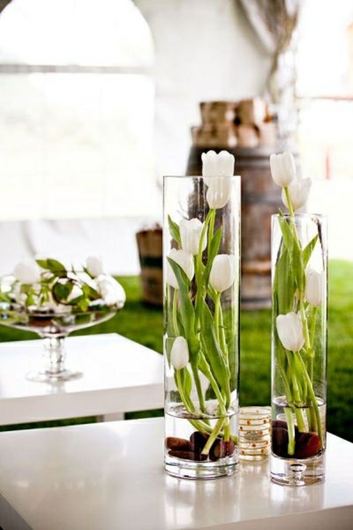 Tulips in Glass Vases-Modern Ideas for Vases DIY