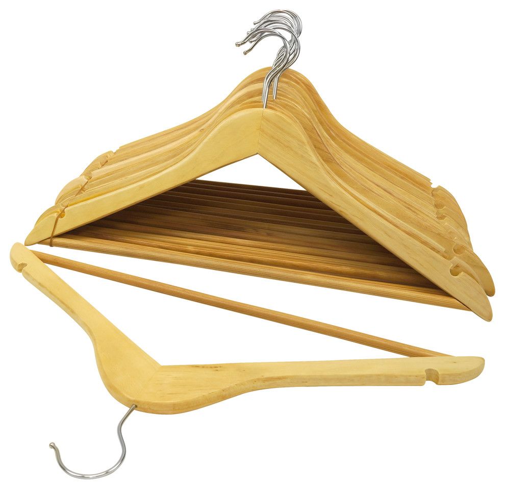 Universal wooden hangers-clothes hangers storage wardrobe order household