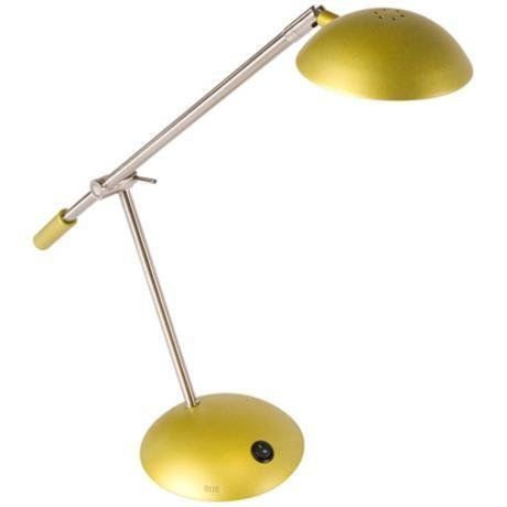 Nickel-plated table lamp in yellow-led work lamp