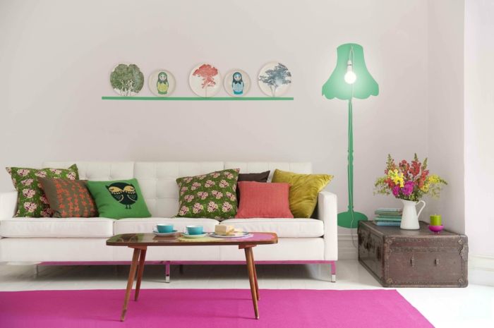 Diverse cushion designs-sofa cushion arrangement