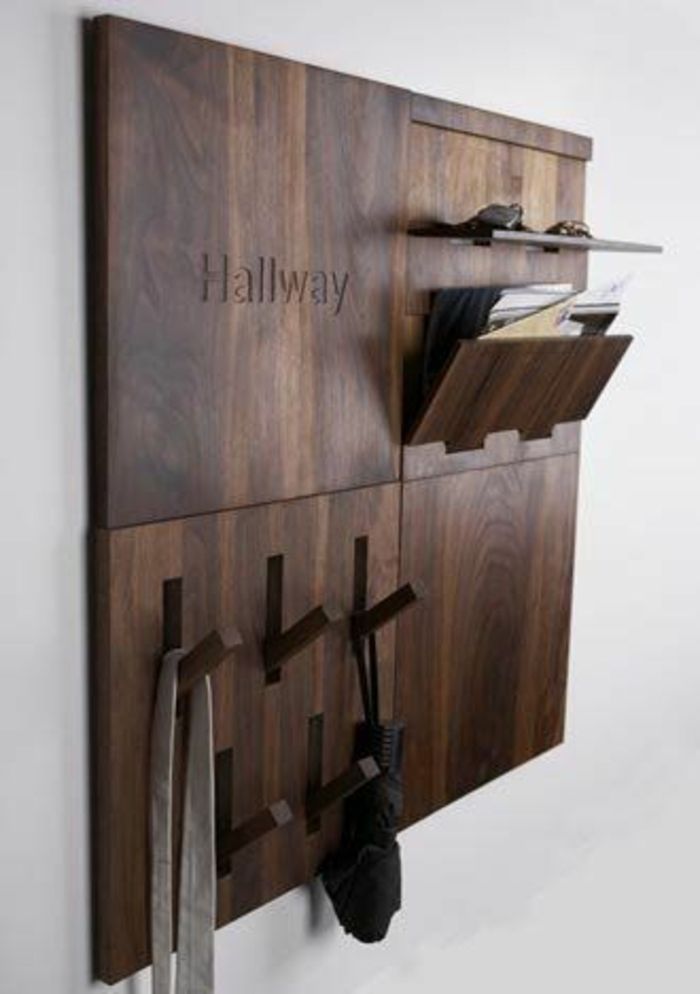 Wooden wall shelf gift idea hall furniture