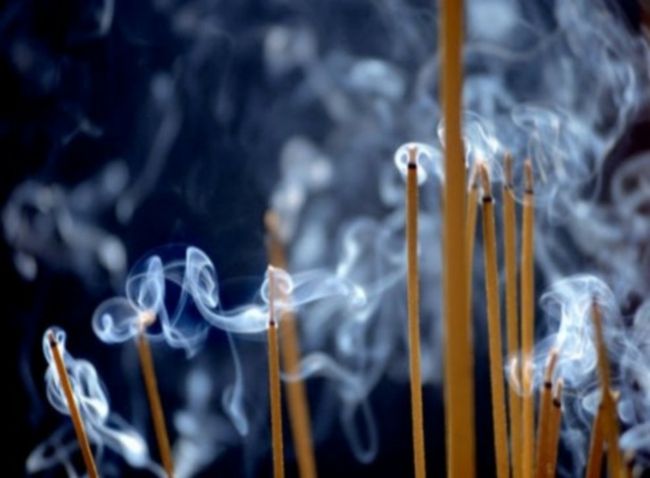 Yoga, incense sticks, fragrance
