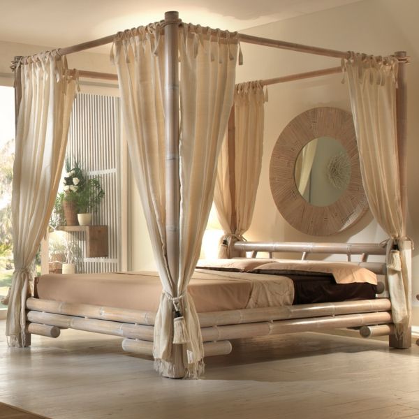 a beautiful bamboo canopy bed bamboo decoration