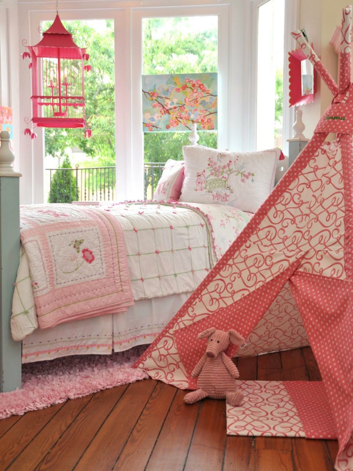 floral motifs and children's tent youth bedroom girls